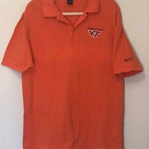 Men's Virginia Tech Hokies Polo Shirt. Size Large. EUC D3‎